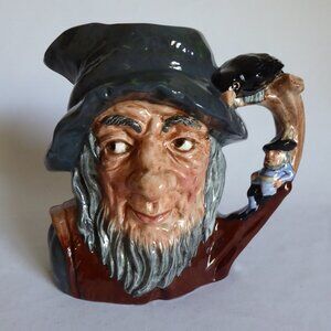 VINTAGE 1954 ROYAL DOULTON ENGLAND TOBY JUG RIP VAN WINKLE PORCELAIN PITCHER